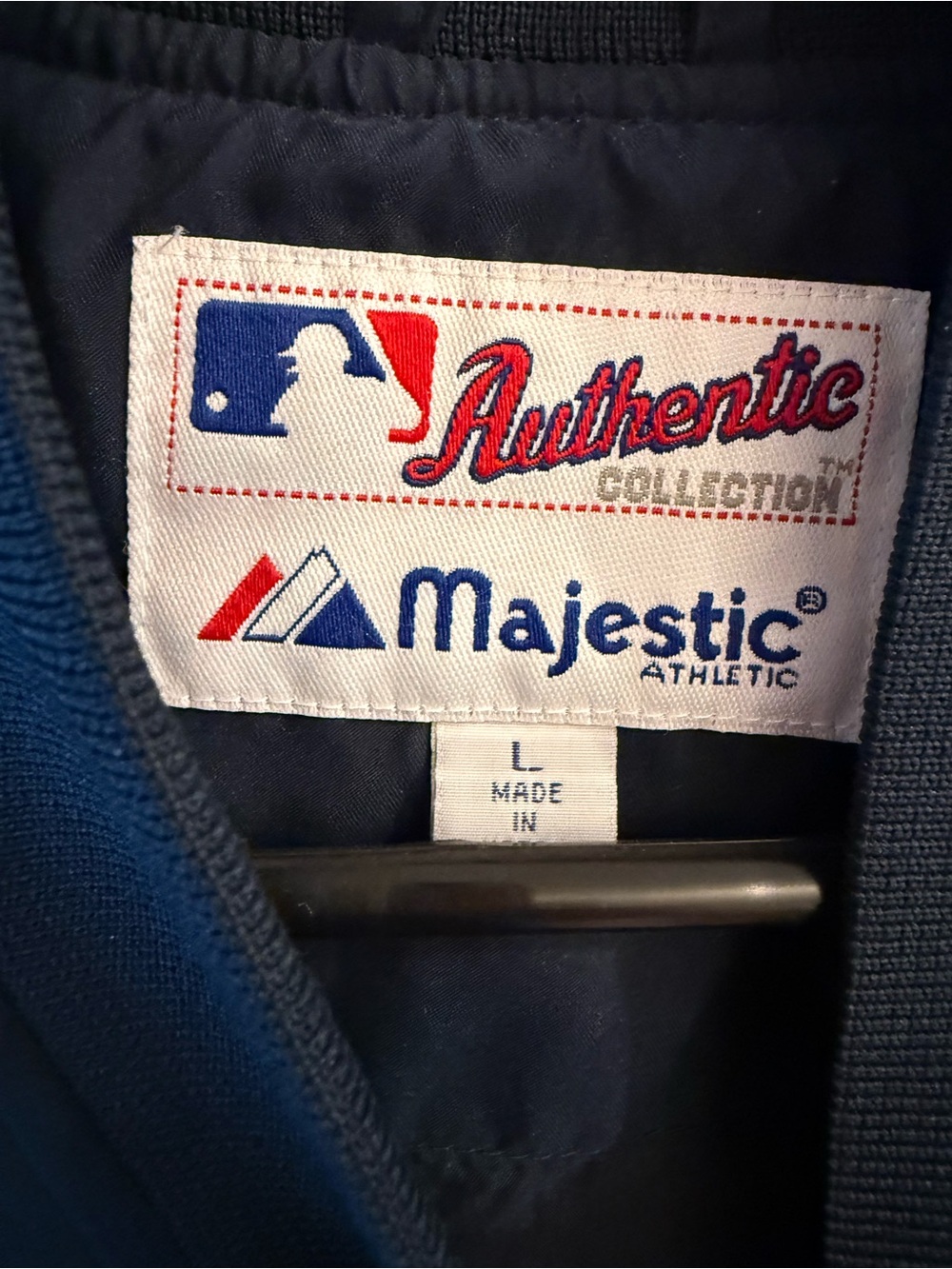 Majestic Yankees Navy Blue Quarter Zip Windbreaker - Picture 3 of 3